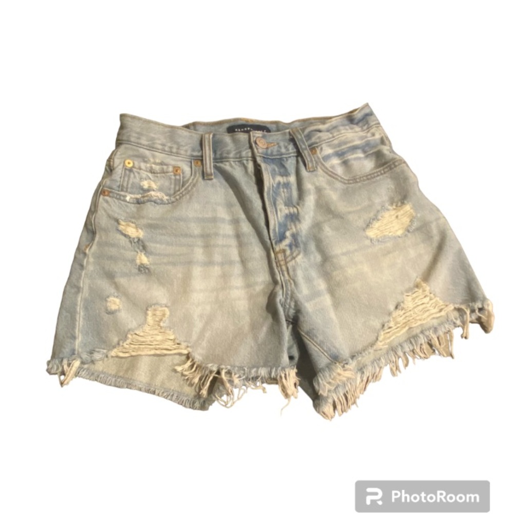 Aeropostale shorts. Bleached denim, cut off, size 8